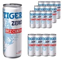 Tiger Zero Gazowany energetyk bez cukru 250 ml x12 sztuk