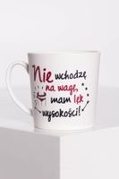 KUBEK Porcelanowy KAWA Herbata NBC BGtech Crazy girl nie wchodzę 480 ml