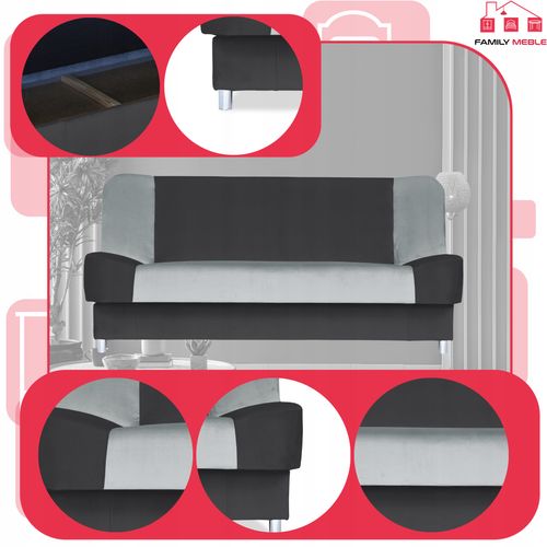 Kanapa sofa Sara Duo rozkładana wersalka spania bonell łóżko Family meble na Arena.pl