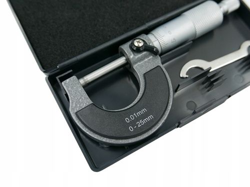 MIKROMETR ŚRUBA MIKROMETRYCZNA MIKROMIERZ ANALOGOWY ZEWNĘTRZNY 0-25 MM na Arena.pl