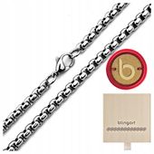 Łańcuszek męski ze stali chirurgicznej 316L splot ankier 55cm BLINGART
