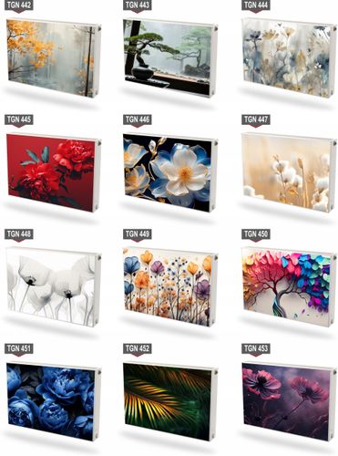 Mata magnetyczna magnes na grzejnik kaloryfer na wymiar CZERWONE RÓŻE 60x80 na Arena.pl