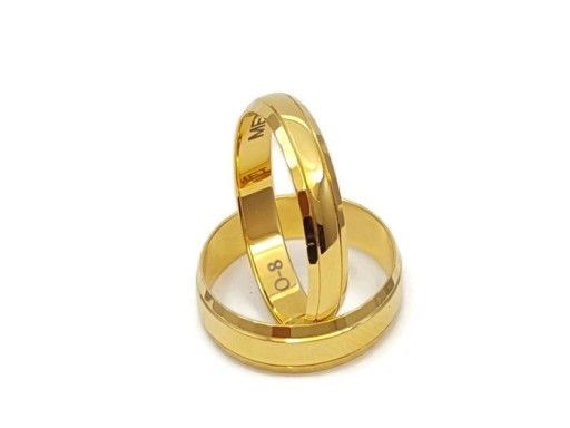 Złote Obrączki Ślubne 585 model SU14 DUŻY WYBÓR zdjęcie 1