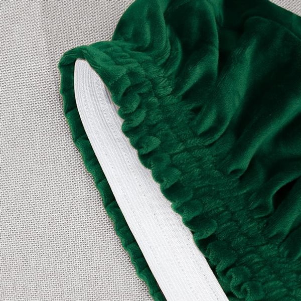 POKROWIEC NA KRZESŁO WELUR PREMIUM AKSAMIT ELASTYCZNY ZIELONY zdjęcie 4