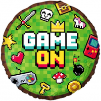 Balon foliowy Game On 45cm PIXEL TNT