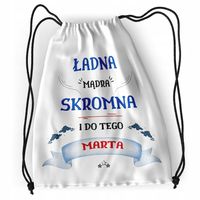 Plecak Dla Marty Sportowy Szkolny Worek Torba Z Nadrukiem Ze Zdjęciem