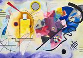 Plakat 100x70cm Yellow-Red-Blue, Wassily Kandinsky Vintage Salon