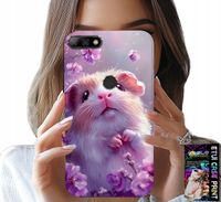 ETUI DO HUAWEI Y7 2018 - SŁODKI CHOMIK, GRYZONIE WZORY DLA DZIECI