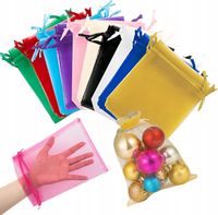 50 SZTUK woreczki z organzy duze 15x20cm