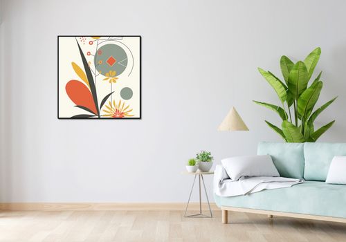 Plakat 80x80cm Geometryczny Ogród na Arena.pl
