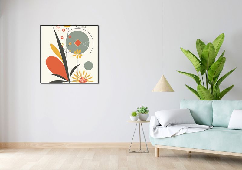 Plakat 80x80cm Geometryczny Ogród zdjęcie 4