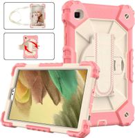 Etui do iPad 10.2" z Obrotową Podstawką i Paskiem na Ramię Różowe