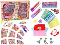 KOLOROWY ZESTAW DO MAKIJAŻU I BIŻUTERII