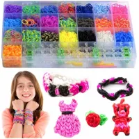 Gumki do robienia BRANSOLETEK DUŻU zestaw 4400+el XXL PREZENT