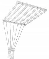 SUSZARKA SUFITOWA 7x200 ŁAZIENKOWA PRANIE 7 PRĘTÓW 200CM