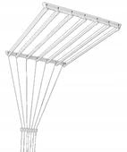 SUSZARKA SUFITOWA 7x200 ŁAZIENKOWA PRANIE 7 PRĘTÓW 200CM