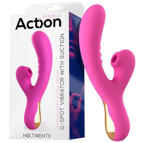 wibrator ze stymulatorem no.twenty g-spot vibrator with suction. na Arena.pl