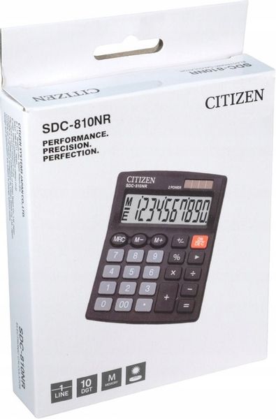 Kalkulator biurowy Citizen SDC-810NR 10-cyfrowy zdjęcie 5