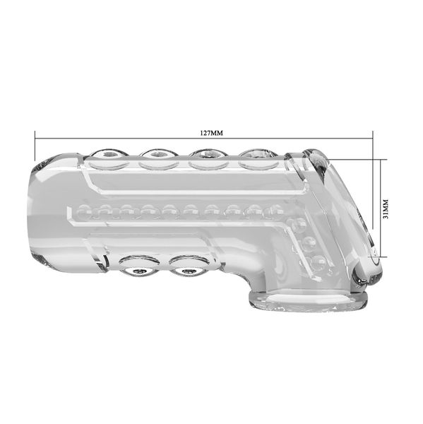 Pretty Love Penis Sleeve – Clear Long zdjęcie 7