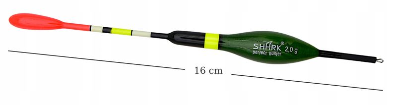 Spławik Przelotowy z BALSY SHARK Perfekt Hunter 2 g / 16 cm zdjęcie 3