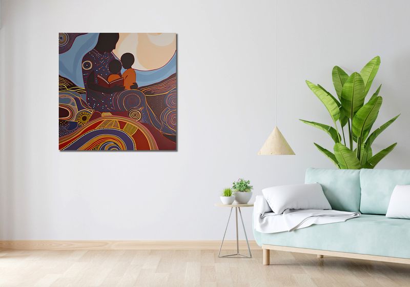Obraz 90x90cm Opowieści Przodków zdjęcie 2