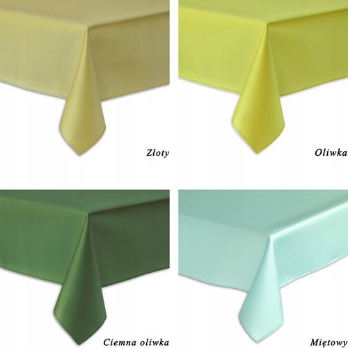 PLAMOODPORNY obrus KOŁO ŚR. 140 CM SOLID OKRĄGŁY na Arena.pl