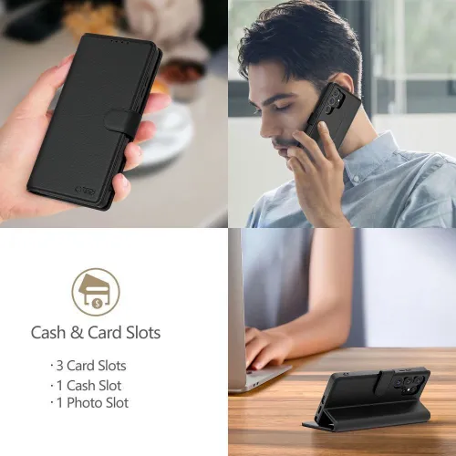 Etui Tech-Protect Wallet na OnePlus Nord 5 - czarne na Arena.pl