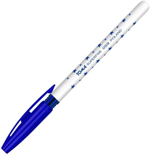 DŁUGOPIS SUPERFINE SUPER-FINE 059 TOMA NIEBIESKI 5901133059215 zdjęcie 1