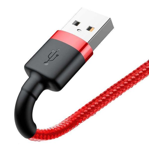 Kabel Lightning USB Baseus Cafule 2,4A 0.5m (czerwony) zdjęcie 5