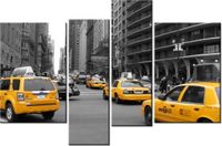 130CM 85 OBRAZ 4 ELEM TAKSÓWKI CJ ISHERWOOD ŚCIENNY