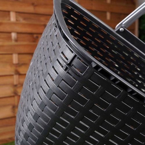 Koszyk NA ZAKUPY GRZYBY PIKNIK zakupowy piknikowy plastikowy pojemny mocny na Arena.pl