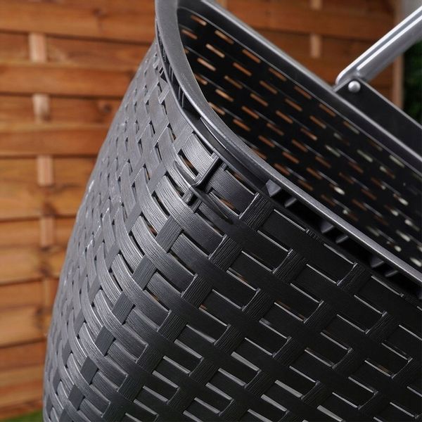 Koszyk NA ZAKUPY GRZYBY PIKNIK zakupowy piknikowy plastikowy pojemny mocny zdjęcie 8