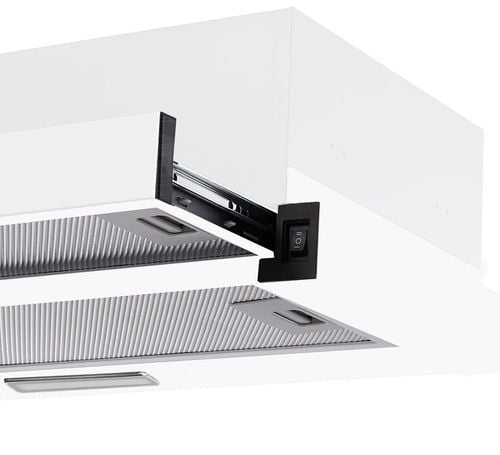 Biały okap kuchenny teleskopowy podszafkowy Marin 60cm + filtr węglowy na Arena.pl