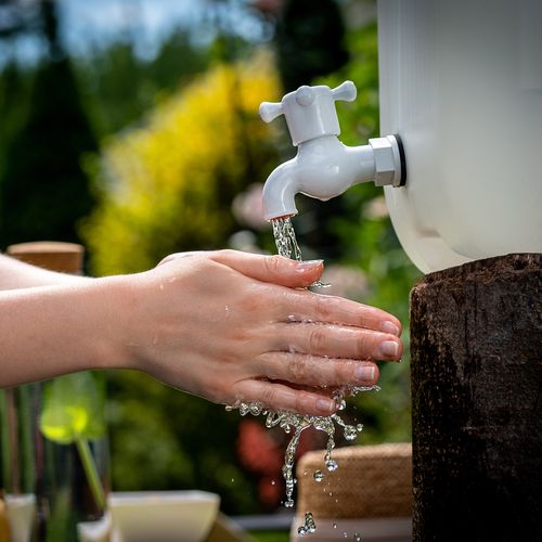 KADAX Kanister Na Wodę Umywalka Pojemnik Dozownik mydło Płyny 10L Z Kranem na Arena.pl