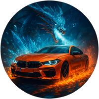 Opłatek na tort BMW Auto Samochód Sportowy Coupe