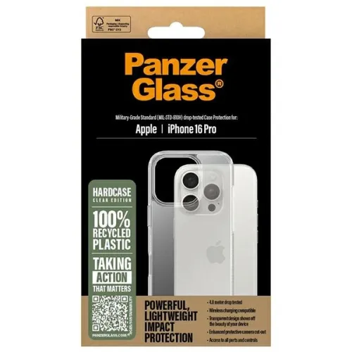 Etui PanzerGlass HardCase na iPhone 16 Pro - przezroczyste na Arena.pl