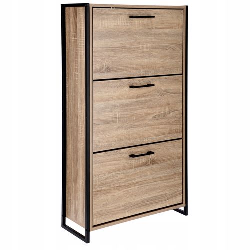 szafka na buty regał 3 komory obuwie komoda pojemna do przedpokoju loft na Arena.pl