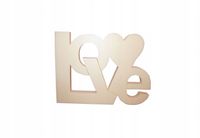 LOVE napis malowany 30 cm 3d stojący lub na ściane