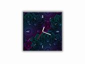 ZEGAR SZKLANY KWADRATOWY - Mandala