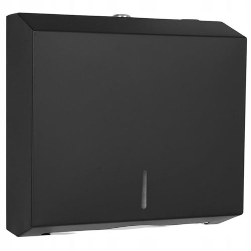 Dozownik Podajnik Stalowy na ręczniki papierowe ZZ Czarny HIGI24 Atest PZH na Arena.pl