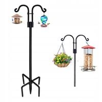 Wieszak ogrodowy podwójny na karmnik dla ptaków kwiaty hak pasterski