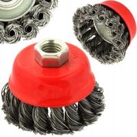 SZCZOTKA DRUCIANA CZOŁOWA 75 MM DRUT SKRĘCANY M14