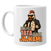 Najlepszy tata dealuje jajkami - kubek na prezent dla taty