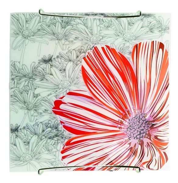 Spring plafon 30x30 1x60W E27 czerwony zdjęcie 1