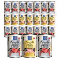 WAFI KARMA MOKRA DLA PSA KAWAŁKI W SOSIE 24x415G 75% MIĘSA W KAWAŁKU PUSZKA