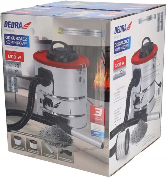 Odkurzacz do popiołu DEDRA DED6593 zdjęcie 9