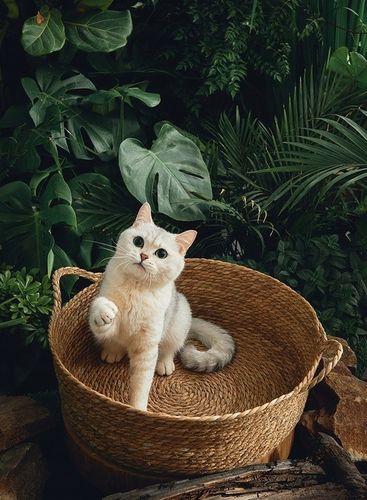 Legowisko Dla Kota Psa Kosz Okrągły Pleciony + Miękka Poduszka na Arena.pl