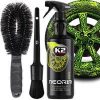 K2 NEORIM 1L PŁYN DO MYCIA CZYSZCZENIA FELG + SZCZOTKA + PĘDZELEK DETAILING