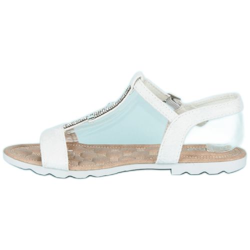 Białe płaskie sandały r.41 na Arena.pl