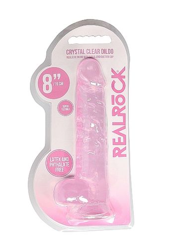 8"" / 20 Cm Realistic Dildo With Balls - Pink na Arena.pl